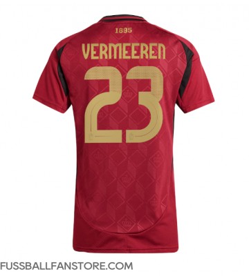 Belgien Arthur Vermeeren #23 Replik Heimtrikot Damen EM 2024 Kurzarm